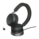 Jabra Evolve2 75 Kopfhörer Verkabelt & Kabellos Kopfband Anrufe/Musik USB Typ-C Bluetooth Ladestation Schwarz