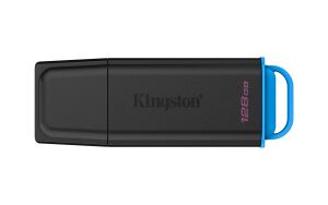 Kingston Technology DataTraveler 128GB Tragbarer USB 3.2 Gen 1 Exodia Schwarz + Blau
