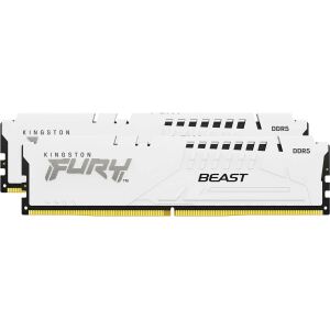 DDR5 64GB KINGSTON FURY Beast 2x32GB KIT,6000MHz, CL30, retail, WHITE