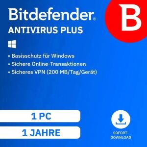 BITDEFENDER AntiVirus Plus  1Dev.ESD 1 Jahr,1 Device