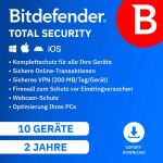 BITDEFENDER Total Security 10Dev.ESD 2 Jahre,10 Devices