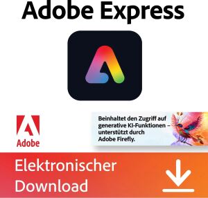 ADOBE Express Premium 1Y ESD 3000 Generative Credits f.Firefly-KI
