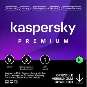Kaspersky Premium Antivirus-Sicherheit Voll 1 Lizenz(en) 1 Jahr(e)