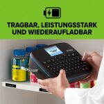 DYMO LabelManager Executive 640 CB tragbarer Etikettendrucker | Kompaktes Beschriftungsgerät mit QWERTZ Tastatur | Bluetooth- und USB-Konnektivität | Kompatibel mit D1 Etiketten