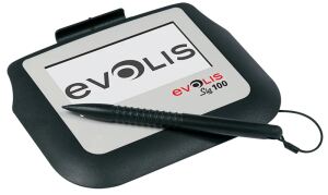 Evolis SIG100 10,2 cm (4") Weiß, Schwarz LCD