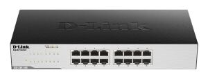 D-Link GO-SW-16G Unmanaged L2 Gigabit Ethernet (10/100/1000) 1U Schwarz