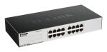 D-Link GO-SW-16G Unmanaged L2 Gigabit Ethernet (10/100/1000) 1U Schwarz