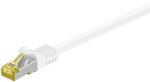 Goobay RJ45 Patchkabel CAT 6A S/FTP (PiMF), 500 MHz mit CAT 7 Rohkabel, weiß, 15m
