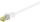 Goobay RJ45 Patchkabel CAT 6A S/FTP (PiMF), 500 MHz mit CAT 7 Rohkabel, weiß, 15m