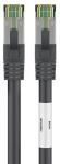 Patch-Kabel CAT8.1 0,25m S/FTP black PiMF, 2xRJ45, Folie,...