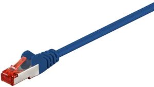 Patch-Kabel CAT6 50,0m blau    S/FTP 2xRJ45, LSOH, CU