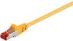 Patch-Kabel CAT6 20,0m gelb    S/FTP 2xRJ45, LSOH, CU