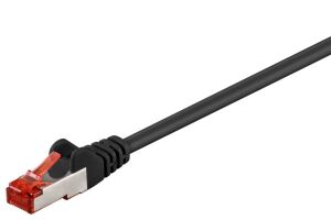 Goobay 95468 Netzwerkkabel Schwarz 0,5 m Cat6 S/FTP (S-STP)