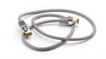 Goobay RJ45 Patchkabel CAT 6A S/FTP (PiMF), 500 MHz mit CAT 7 Rohkabel, Grau, 2m