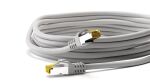 Goobay RJ45 Patchkabel CAT 6A S/FTP (PiMF), 500 MHz mit CAT 7 Rohkabel, Grau, 3m