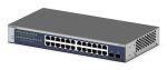 NETGEAR Switch 24G 2SFP         Rack 24x10/100/1000 2xSFP...