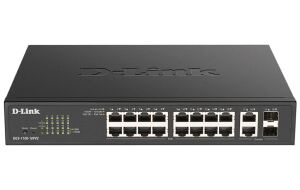 D-Link DGS-1100-18PV2 Netzwerk-Switch Managed L2 Gigabit Ethernet (10/100/1000) Power over Ethernet (PoE) 1U Schwarz