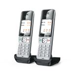 Gigaset COMFORT 500HX duo Analoges/DECT-Telefon Anrufer-Identifikation Schwarz, Silber