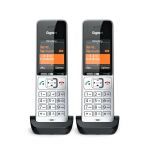 Gigaset COMFORT 500HX duo Analoges/DECT-Telefon Anrufer-Identifikation Schwarz, Silber