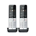 Gigaset COMFORT 500HX duo Analoges/DECT-Telefon Anrufer-Identifikation Schwarz, Silber