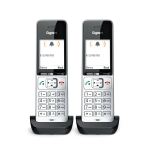 Gigaset COMFORT 500HX duo Analoges/DECT-Telefon Anrufer-Identifikation Schwarz, Silber