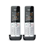 Gigaset COMFORT 500HX duo Analoges/DECT-Telefon Anrufer-Identifikation Schwarz, Silber