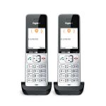 Gigaset COMFORT 500HX duo Analoges/DECT-Telefon Anrufer-Identifikation Schwarz, Silber