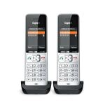 Gigaset COMFORT 500HX duo Analoges/DECT-Telefon Anrufer-Identifikation Schwarz, Silber