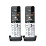 Gigaset COMFORT 500HX duo Analoges/DECT-Telefon Anrufer-Identifikation Schwarz, Silber