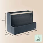 Leitz 61970089 Schreibtischablage Stoff Dunkles Grau