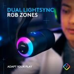 LOGITECH Yeticaster GX Dynamic RGB G Mic w/LIGHTSYNC - Boom Arm, Black