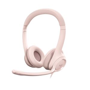 Logitech H390 Kopfhörer Kabelgebunden Kopfband Büro/Callcenter USB Typ-A Rose