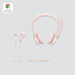 Logitech H390 Kopfhörer Kabelgebunden Kopfband Büro/Callcenter USB Typ-A Rose