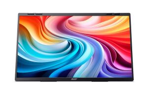 Acer PD243YEbmiuux Tragbarer Monitor Schwarz 60,5 cm (23.8") LCD 1920 x 1080 Pixel