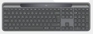 Logitech Signature Slim Solar + K980 for Business Tastatur Universal RF Wireless + Bluetooth QWERTY US International Graphit