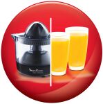 Moulinex PC1208 Elektrische Zitronenpresse 0,45 l 25 W Schwarz, Transparent