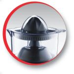 Moulinex PC1208 Elektrische Zitronenpresse 0,45 l 25 W Schwarz, Transparent