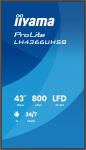 iiyama LH4366UHSB-B1AG Signage-Display Digital Signage Flachbildschirm 109,2 cm (43") LCD WLAN 800 cd/m² 4K Ultra HD Schwarz Eingebauter Prozessor Android 24/7