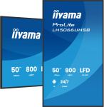 iiyama LH5066UHSB-B1AG Signage-Display Digital Signage Flachbildschirm 127 cm (50") LCD WLAN 800 cd/m² 4K Ultra HD Schwarz Eingebauter Prozessor Android 24/7