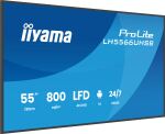 iiyama LH5566UHSB-B1AG Signage-Display Digital Signage Flachbildschirm 139,7 cm (55") LCD WLAN 800 cd/m² 4K Ultra HD Schwarz Eingebauter Prozessor Android 24/7