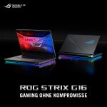 ASUS ROG Strix G16 G615LW-TS279W Intel Core Ultra 9 290HX Plus Laptop 40,6 cm (16") WQXGA 64 GB DDR5-SDRAM 2 TB SSD NVIDIA GeForce RTX 5080 Wi-Fi 7 (802.11be) Windows 11 Home Schwarz, Grau QWERTZ Deutsch