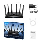 Cudy WR6500H WLAN-Router 2.5 Gigabit Ethernet Dual-Band (2,4 GHz/5 GHz) Schwarz