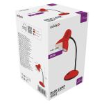 Avide Basic Tischleuchte Simple Rot  flexibler Schwanenhals