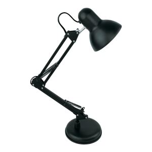 Avide Basic Tischleuchte Vintage Schwarz Plastik Max 60W