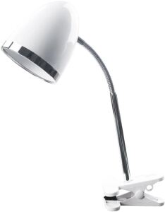 Avide Basic Tischleuchte Clipbar Weiß 15W