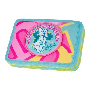 McNeill Minnie Mouse Weiches Federmäppchen Blau, Pink, Gelb