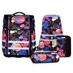 McNeill Black Stitch Schulranzen-Set Mädchen Mehrfarbig