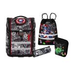 McNeill Avengers Schulranzen-Set Junge Schwarz,...