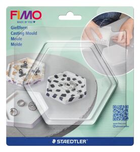 FIMO Gießform Schale sechseck
