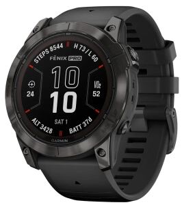 Garmin fēnix 7X Pro 3,56 cm (1.4") MIP 51 mm Digital 280 x 280 Pixel Touchscreen Schwarz WLAN GPS